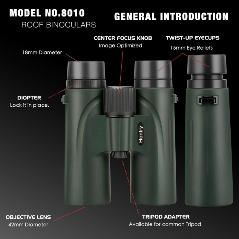 Hontry® 8x42 HD Binoculars